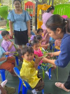 วันที่ 28 มิถุนายน 2566ภาพกิจกรรมโครงการภูมิปัญญาท้องถิ่นไทยร่วมใจพัฒนาเด็กเล็ก กิจกรรม สานนก,สานปลา ศูนย์พัฒนาเด็กเล็กบ้านตะปัน-รังกาสามัคคี
