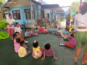 วันที่ 4 กรกฎาคม 2566 โครงการภูมิปัญญาท้องถิ่นไทยร่วมใจพัฒนาเด็กเล็ก กิจกรรม การละเล่นไทย ศูนย์พัฒนาเด็กเล็กบ้านตะปัน-รังกาสามัคคี